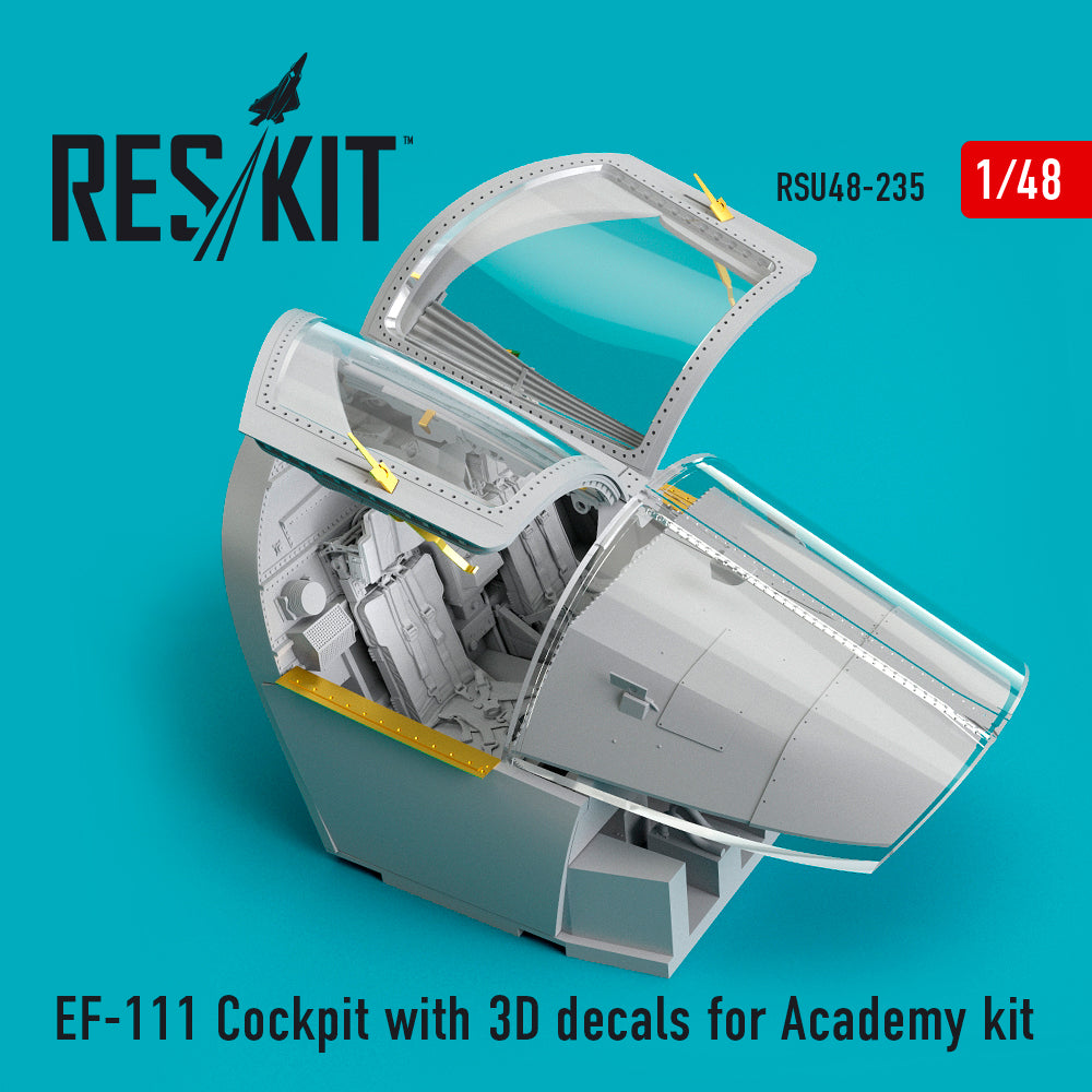 ResKit RSU48-0235 1:48 General-Dynamics EF-111 Cockpit with 3D-decals
