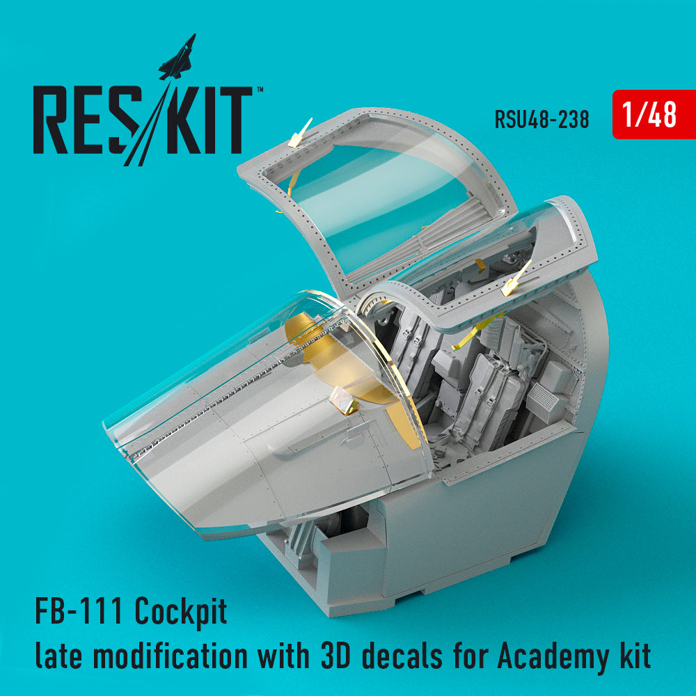 ResKit RSU48-0238 1:48 General-Dynamics FB-111 Cockpit late modification with