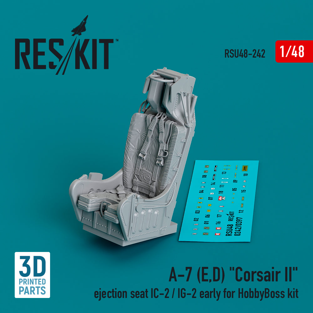 ResKit RSU48-0242 1:48 LTV A-7D/A-7E Corsair ejection seat IC-2 / IG-2 early
