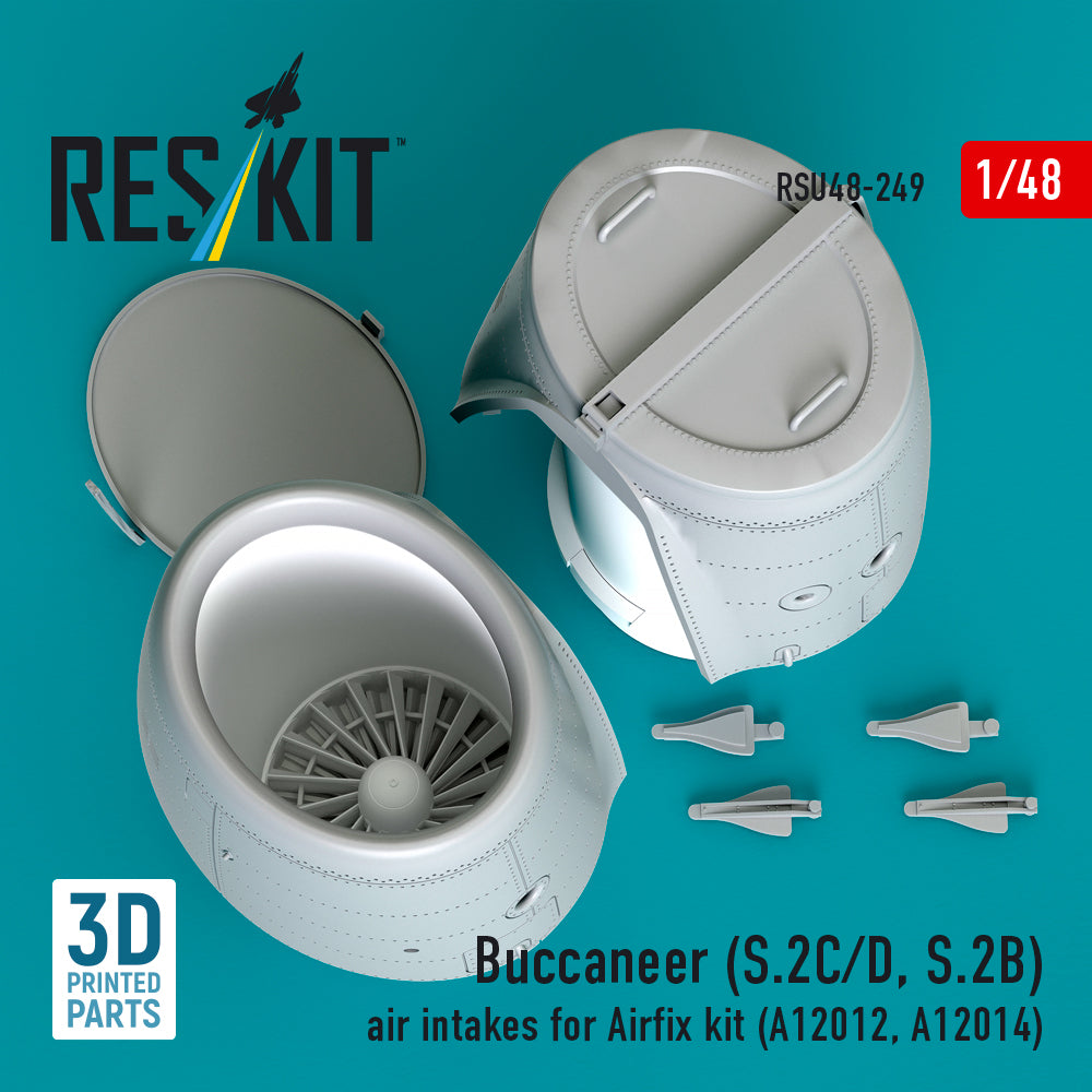 ResKit RSU48-0249 1:48 Blackburn Buccaneer S.2C/D, S.2B air intakes