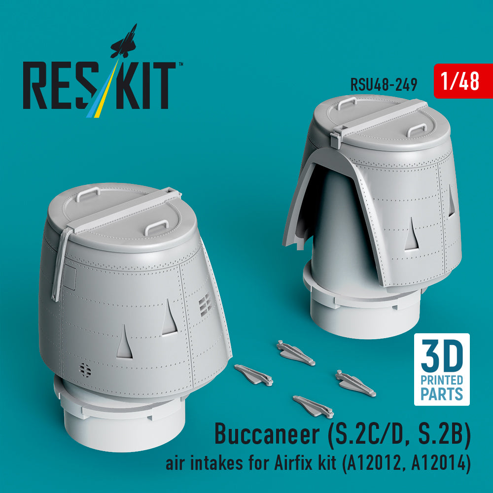ResKit RSU48-0249 1:48 Blackburn Buccaneer S.2C/D, S.2B air intakes