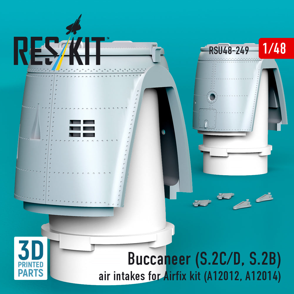 ResKit RSU48-0249 1:48 Blackburn Buccaneer S.2C/D, S.2B air intakes