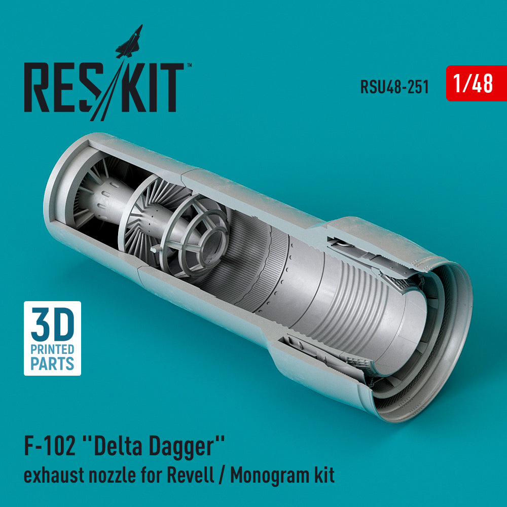 ResKit RSU48-0251 1:48 Convair F-102A Delta Dagger exhaust nozzle
