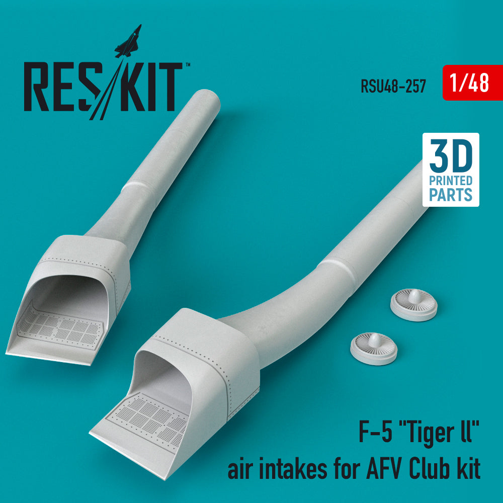 ResKit RSU48-0257 1:48 Northrop F-5E Tiger ll one piece air intakes