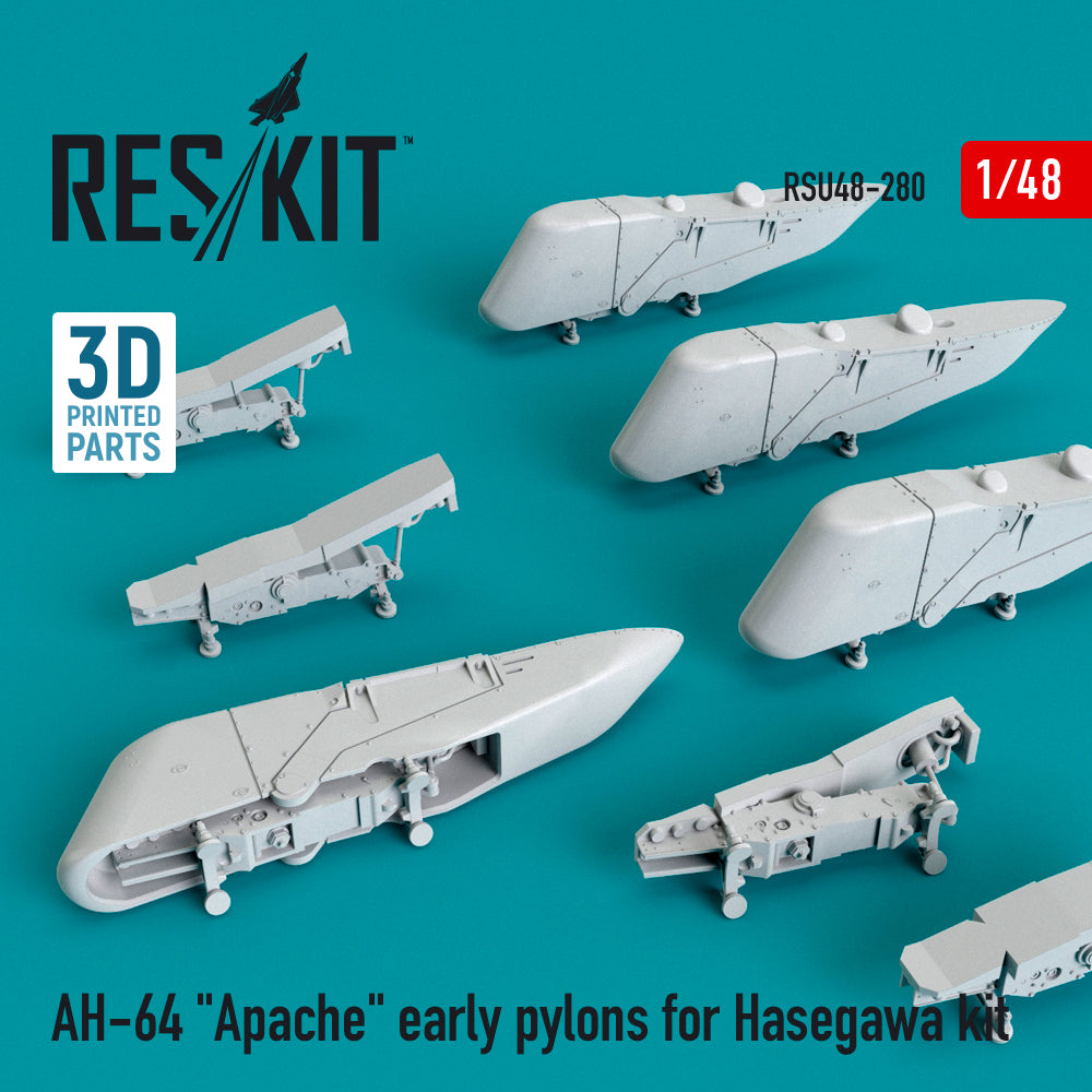 ResKit RSU48-0280 1:48 Bell/Boeing AH-64 Apache early pylons