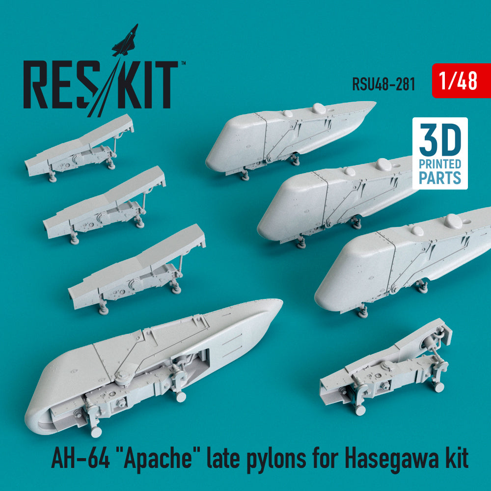 ResKit RSU48-0281 1:48 Bell/Boeing AH-64 Apache late pylons