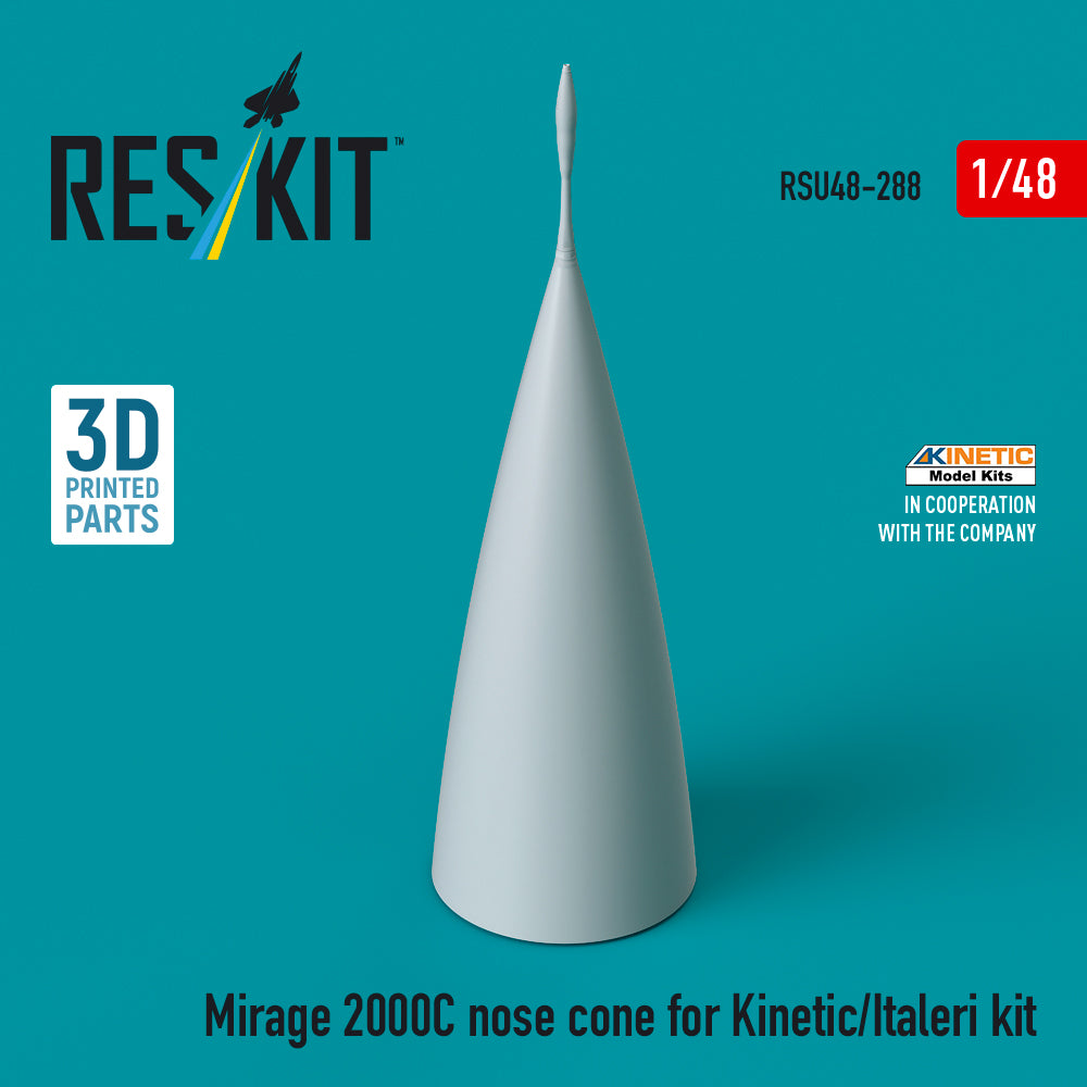 ResKit RSU48-0288 1:48 Dassault_Mirage 2000C nose cone for Kinetic/Italeri kits