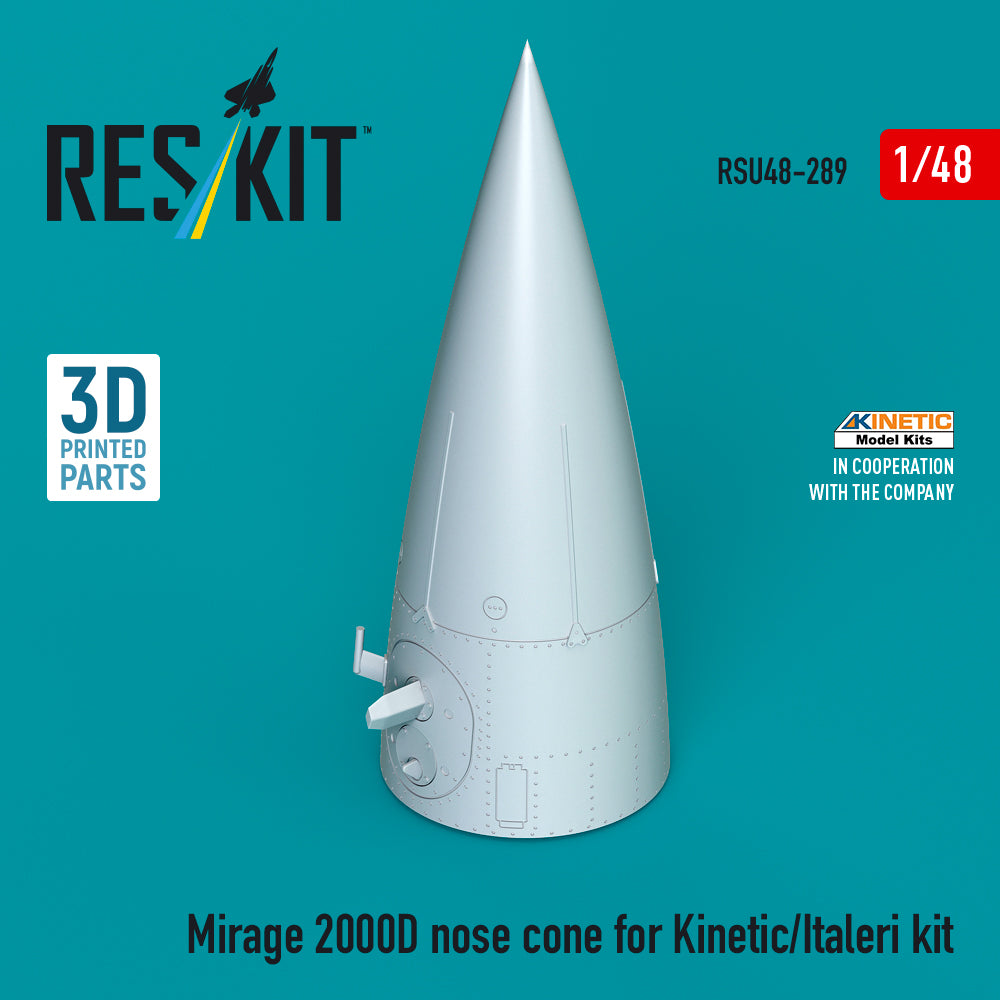 ResKit RSU48-0289 1:48 Dassault_Mirage 2000D nose cone for Kinetic/Italeri kits