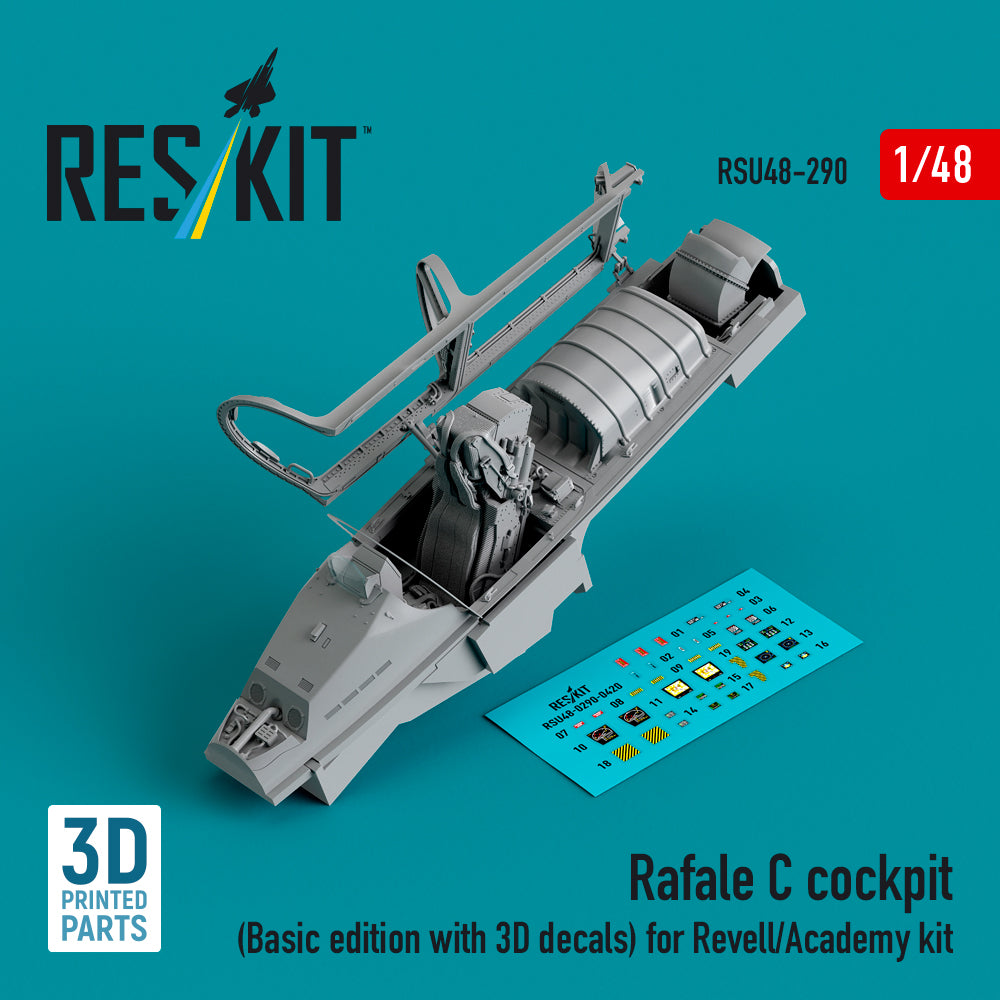 ResKit RSU48-0290 1:48 Dassault Rafale C cockpit