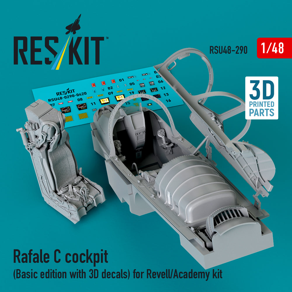 ResKit RSU48-0290 1:48 Dassault Rafale C cockpit
