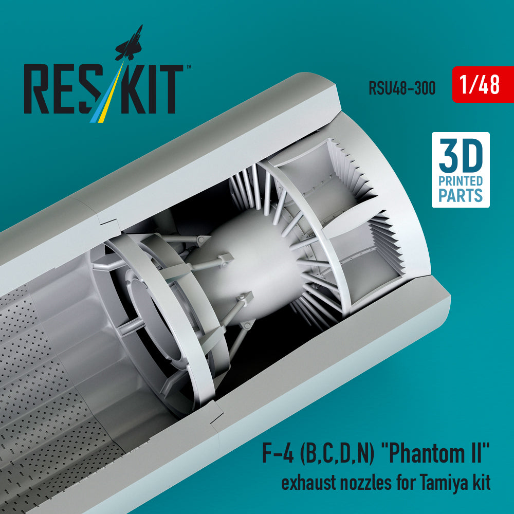ResKit RSU48-0300 1:48 McDonnell F-4B Phantom II exhaust nozzles