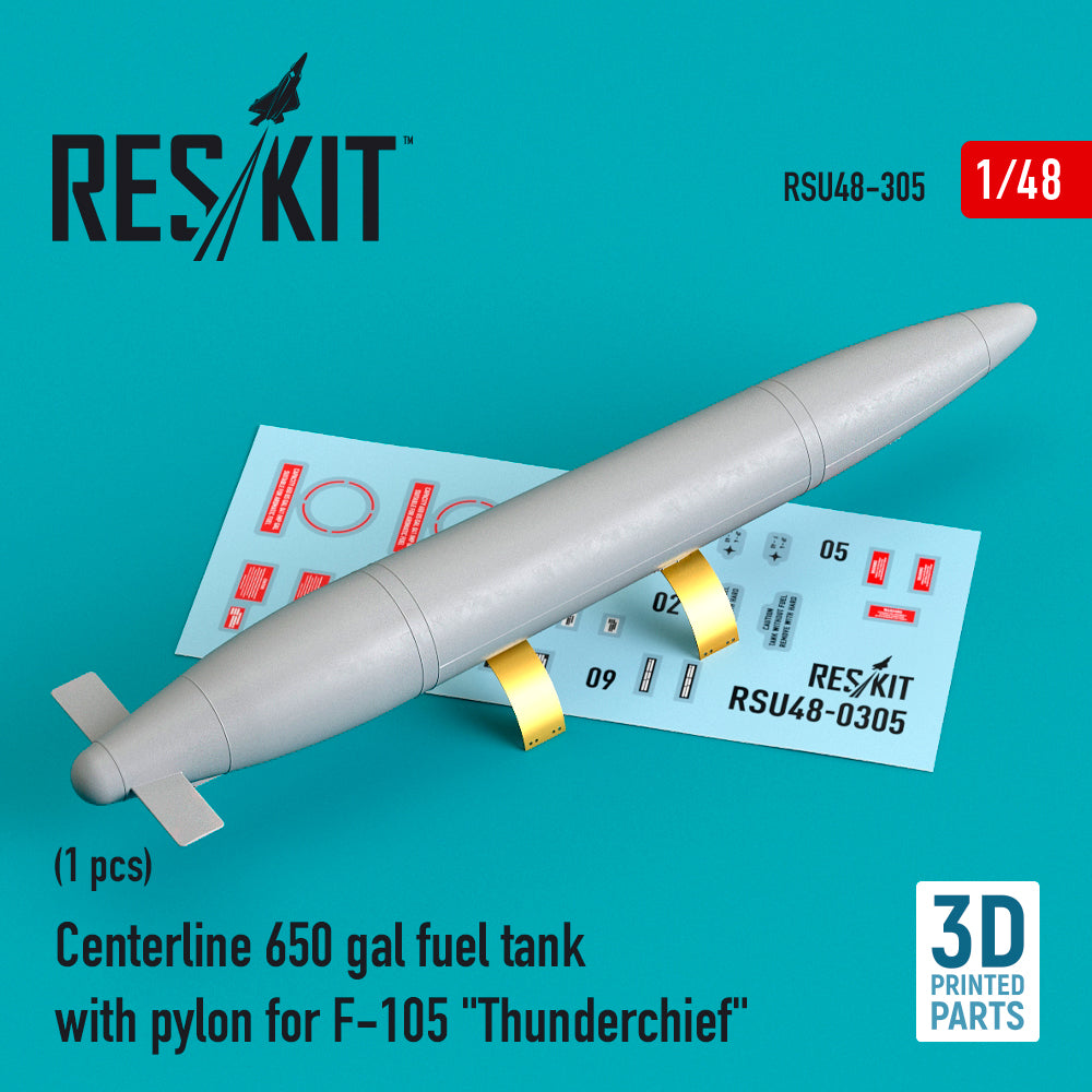 ResKit RSU48-0305 1:48 F-105D/G Thunderchief 650gal Fuel Tank