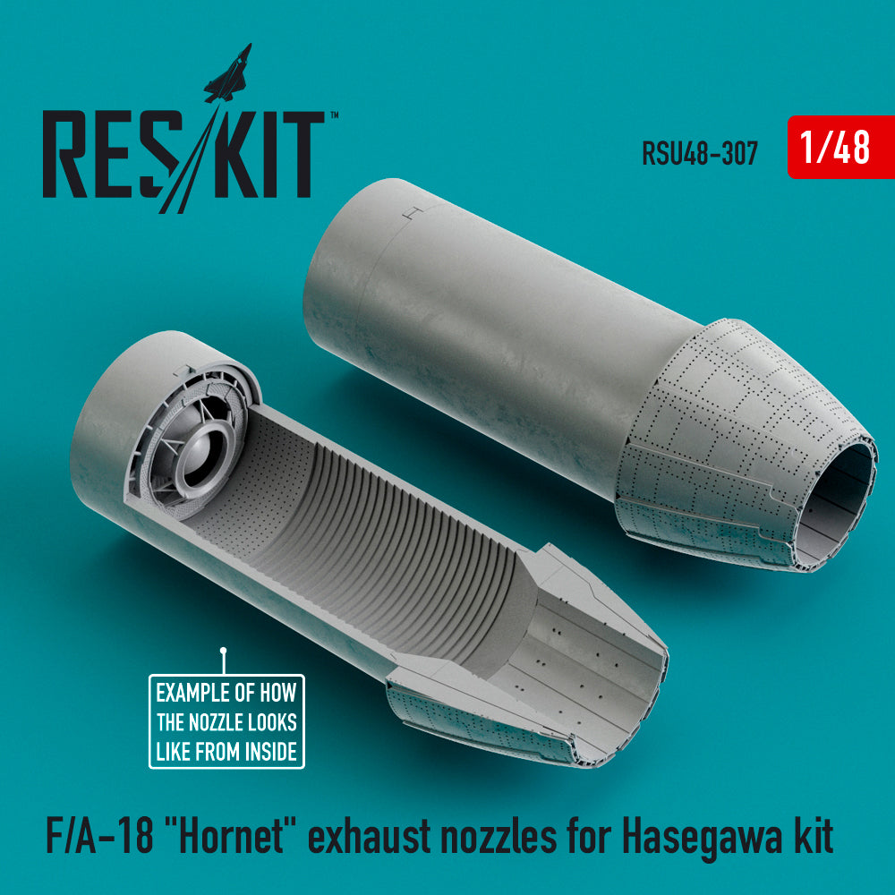 ResKit RSU48-0307 1:48 F/A-18 Hornet exhaust nozzles