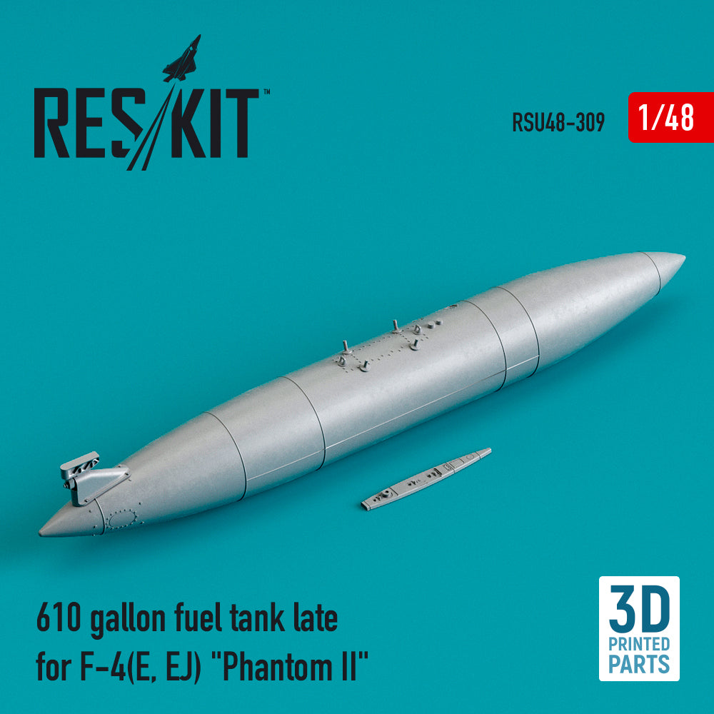ResKit RSU48-0309 1:48 F-4E/EJ Phantom 610gal Fuel Tank Late