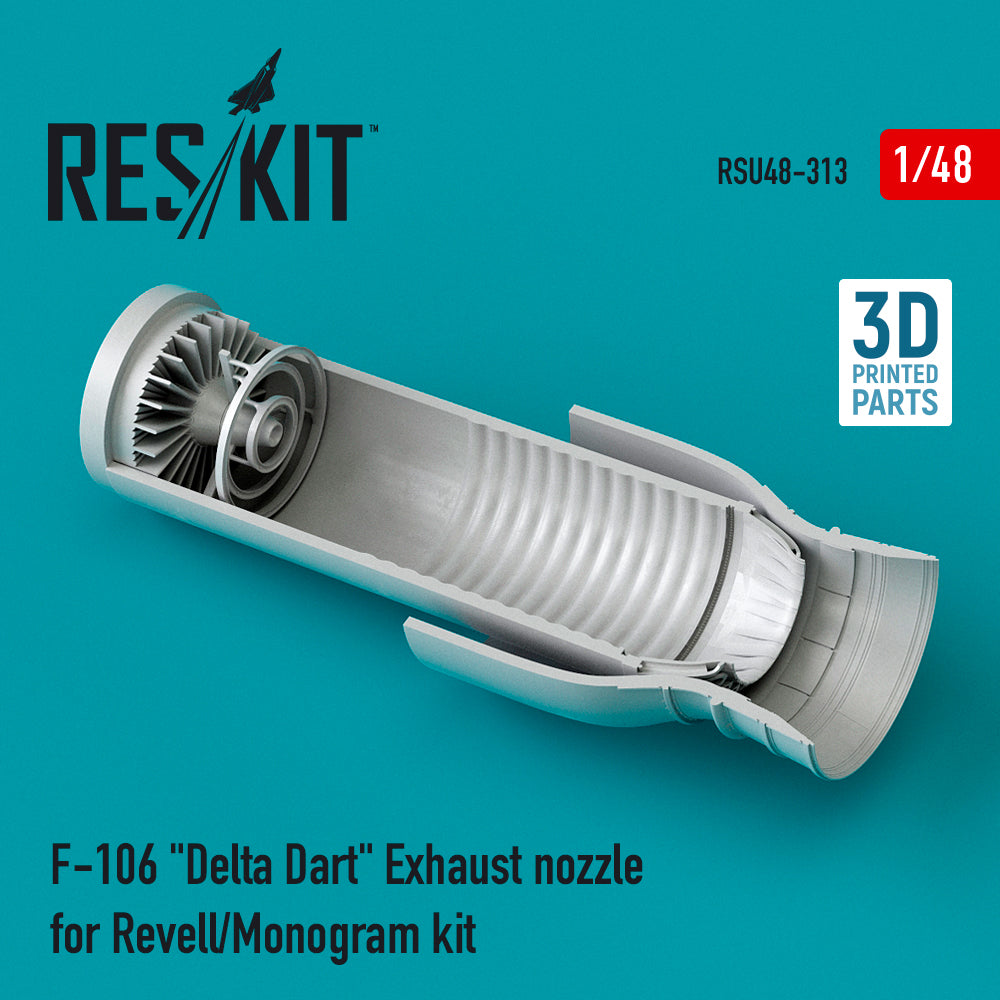 ResKit RSU48-0313 1:48 Convair F-106A/F-106B Delta Dart exhaust nozzle