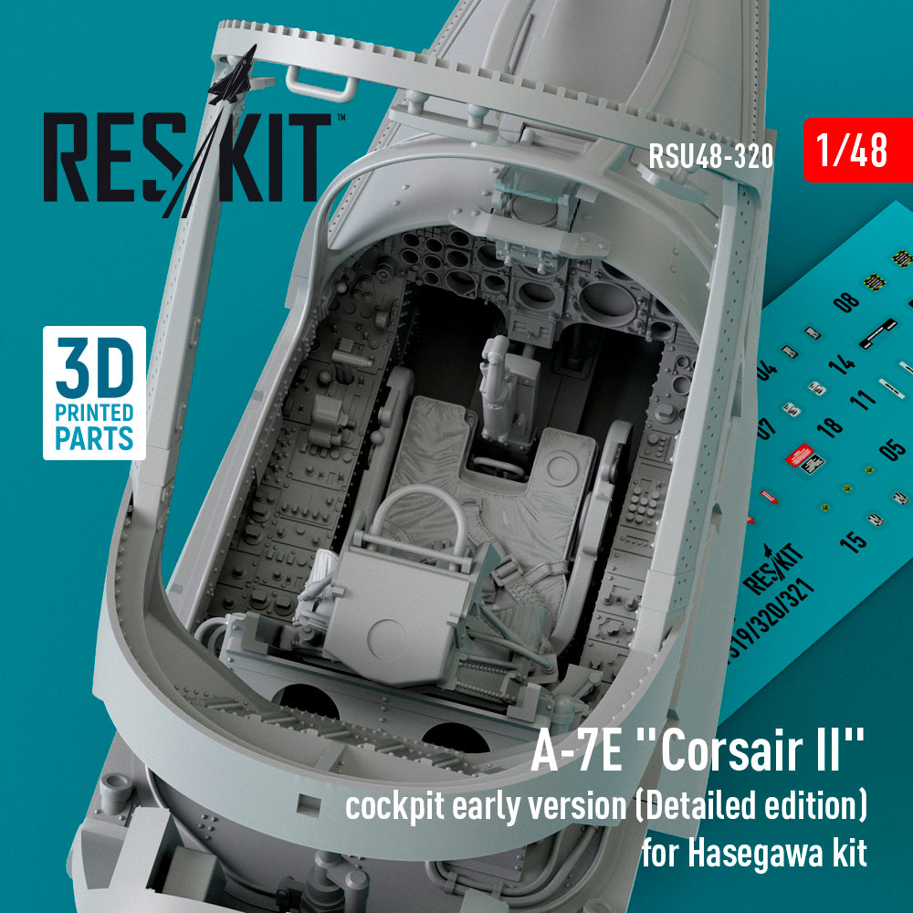 ResKit RSU48-0320 1:48 LTV A-7E Corsair cockpit early version