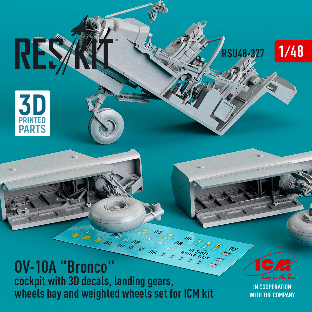 ResKit RSU48-0327 1:48 OV-10A Bronco Cockpit & Landing Gear