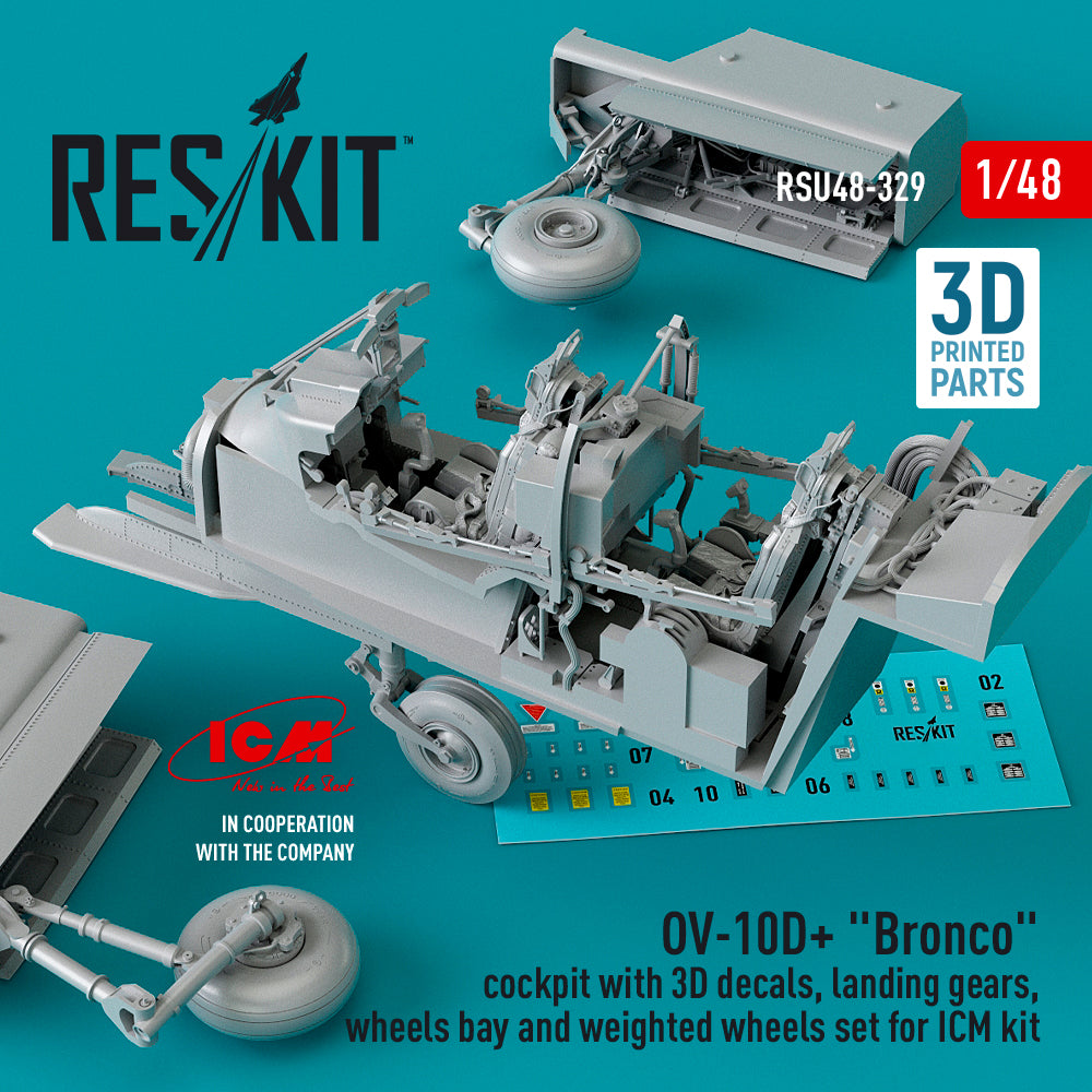 ResKit RSU48-0329 1:48 OV-10D+ Bronco Cockpit & Landing Gear