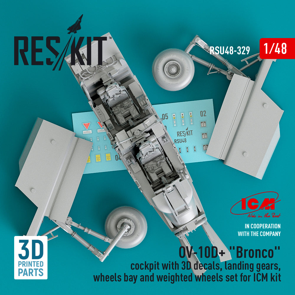 ResKit RSU48-0329 1:48 OV-10D+ Bronco Cockpit & Landing Gear