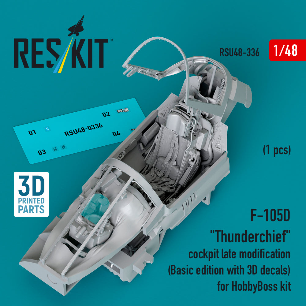 ResKit RSU48-0336 1:48 Republic F-105D Thunderchief cockpit late modification