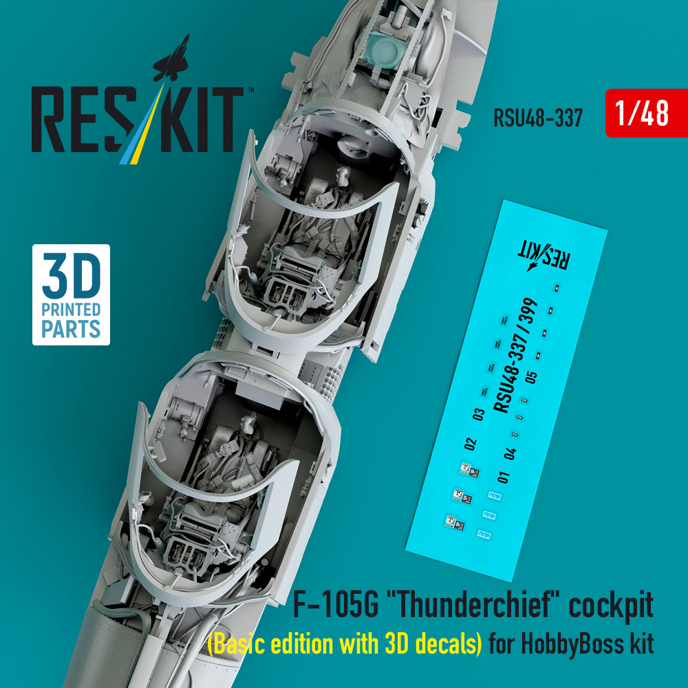 ResKit RSU48-0337 1:48 Republic F-105G Thunderchief cockpit