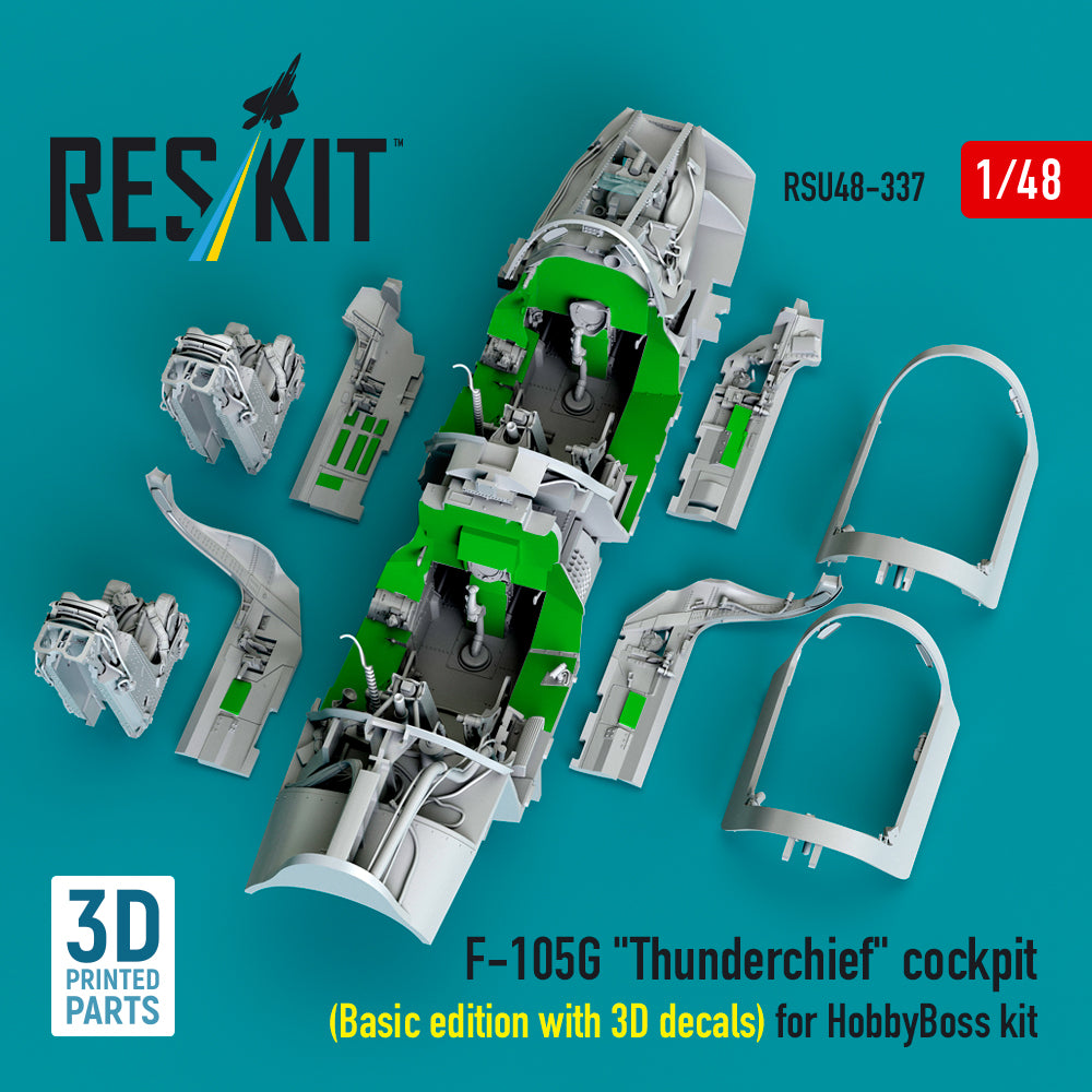 ResKit RSU48-0337 1:48 Republic F-105G Thunderchief cockpit