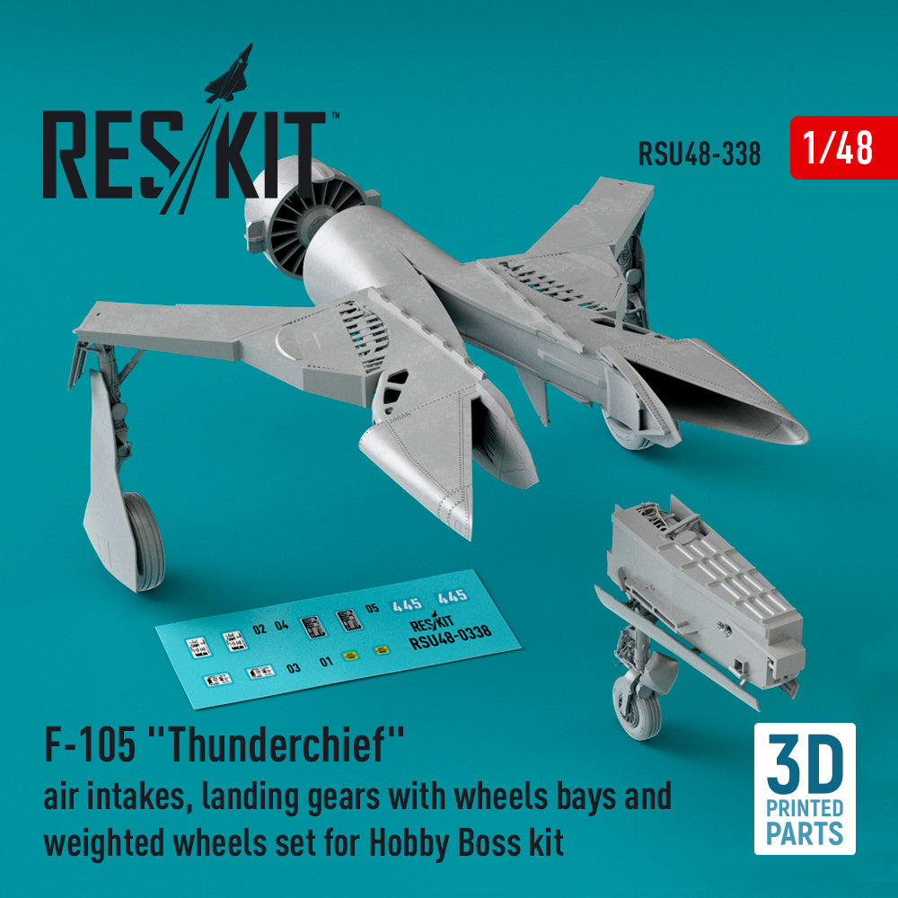 ResKit RSU48-0338 1:48 F-105 Thunderchief Intakes & Gear