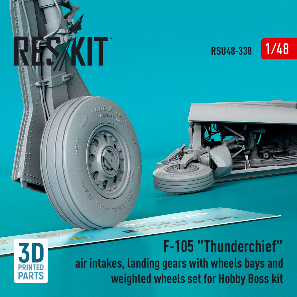 ResKit RSU48-0338 1:48 F-105 Thunderchief Intakes & Gear