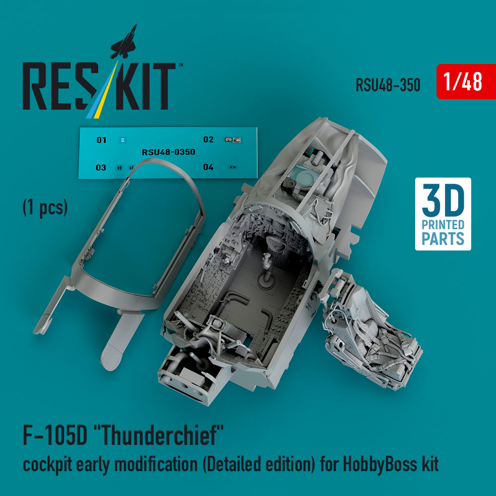 ResKit RSU48-0350 1:48 Republic F-105D Thunderchief cockpit early modification