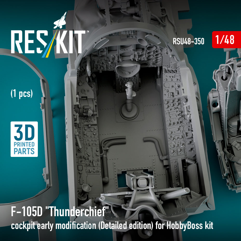 ResKit RSU48-0350 1:48 Republic F-105D Thunderchief cockpit early modification