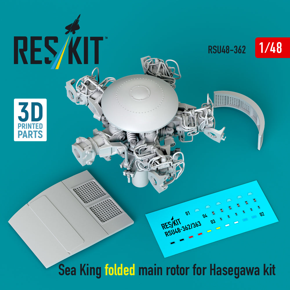 ResKit RSU48-0362 1:48 Sikorsky SH-3H Sea King folded main rotor