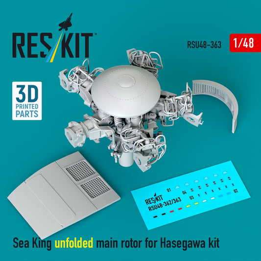 ResKit RSU48-0363 1:48 Sikorsky SH-3H Sea King UN-folded main rotor