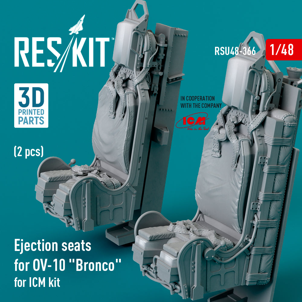 ResKit RSU48-0366 1:48 Ejection seats for North-American/Rockwell OV-10 Bronco