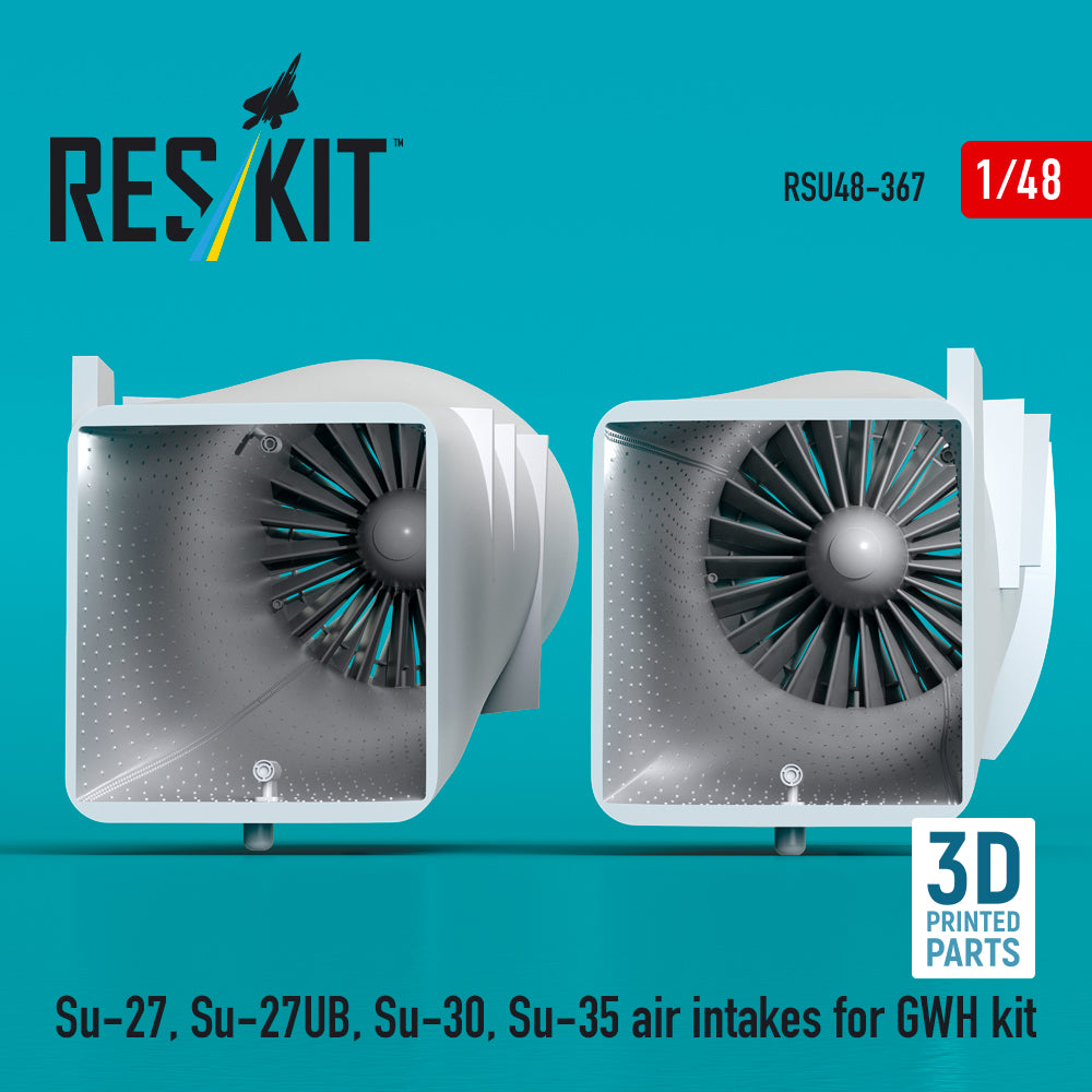 ResKit RSU48-0367 1:48 Sukhoi Su-27, Sukhoi Su-27UB,30,35 air intakes