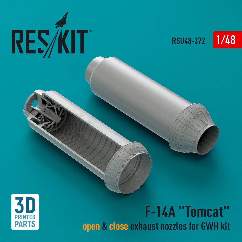 ResKit RSU48-0372 1:48 Grumman F-14A Tomcat open & close exhaust nozzles