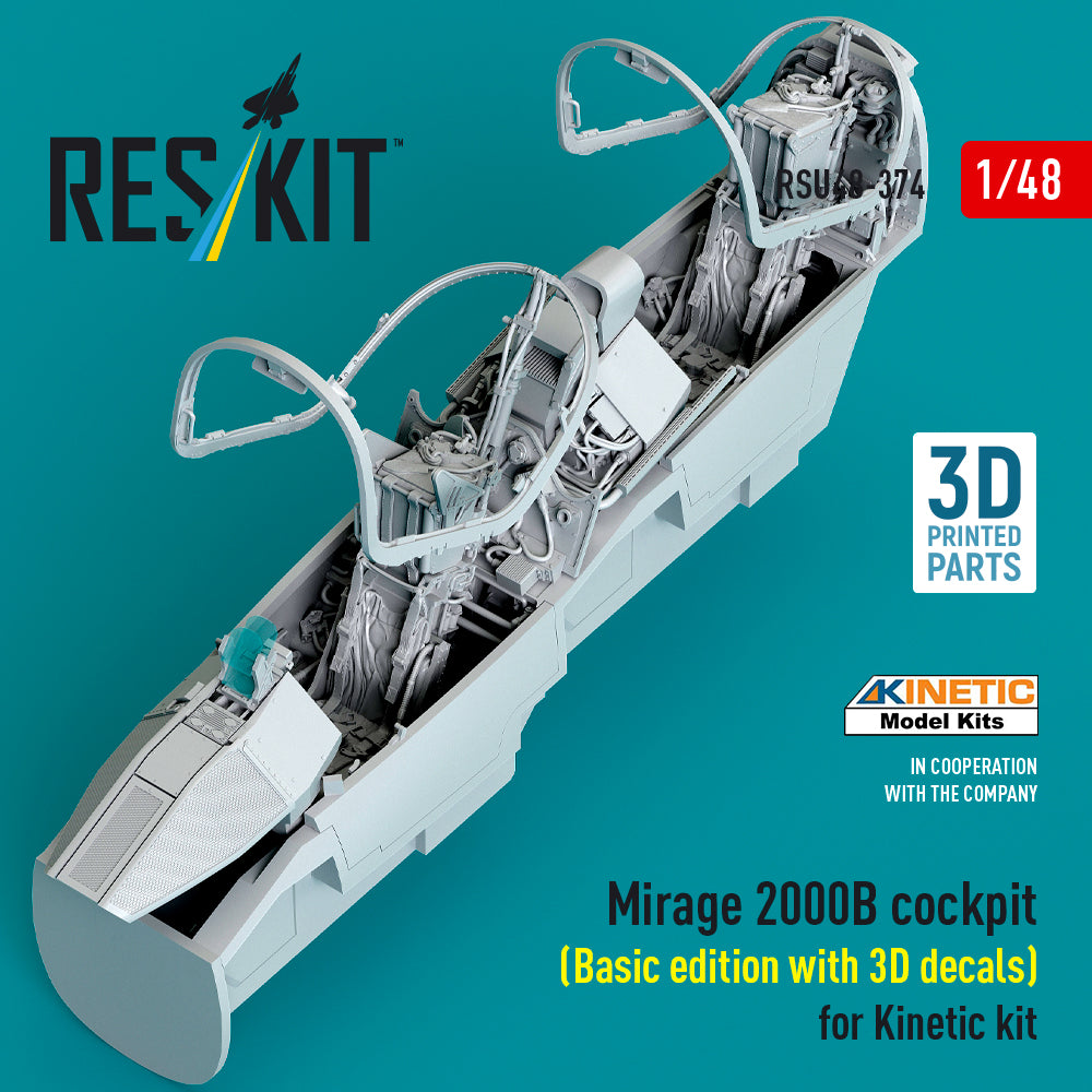 ResKit RSU48-0374 1:48 Dassault_Mirage 2000B cockpit
