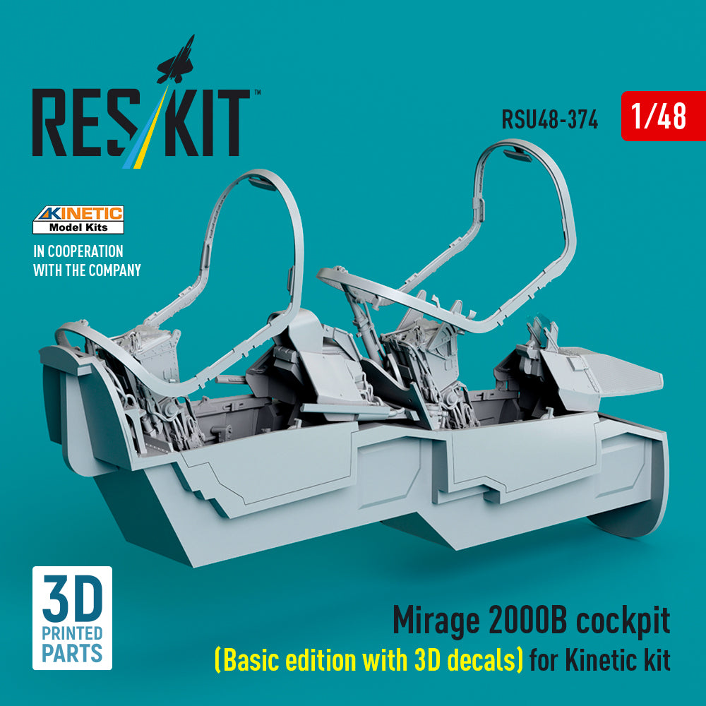 ResKit RSU48-0374 1:48 Dassault_Mirage 2000B cockpit