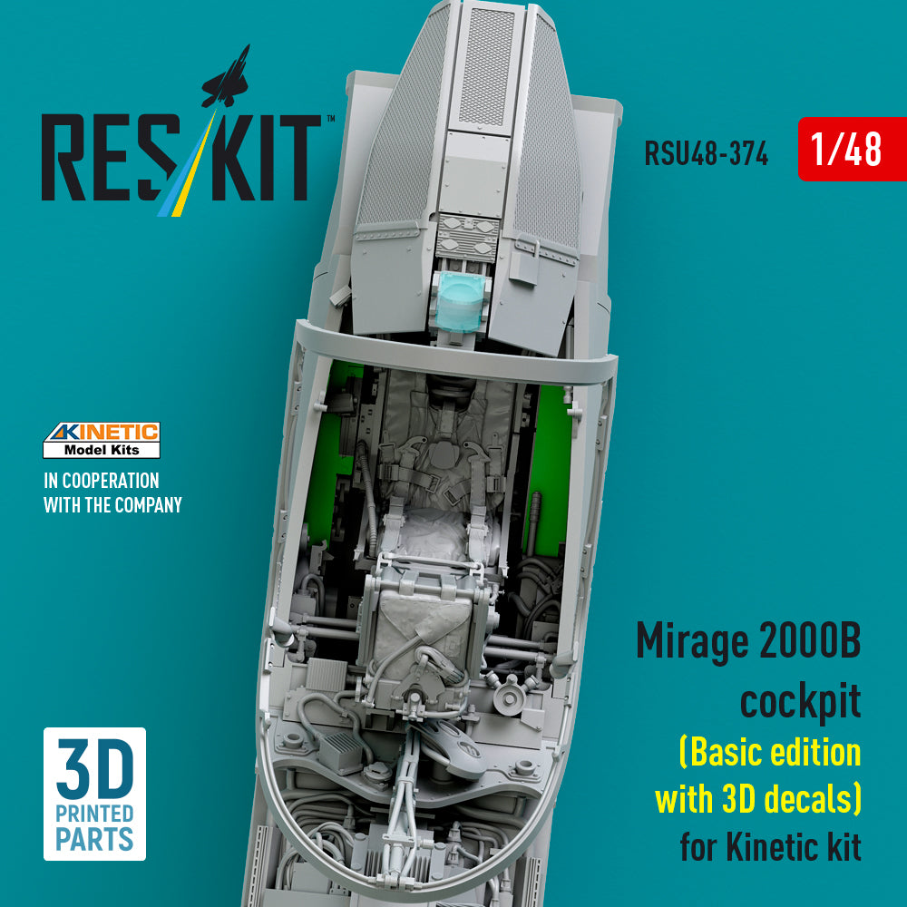 ResKit RSU48-0374 1:48 Dassault_Mirage 2000B cockpit