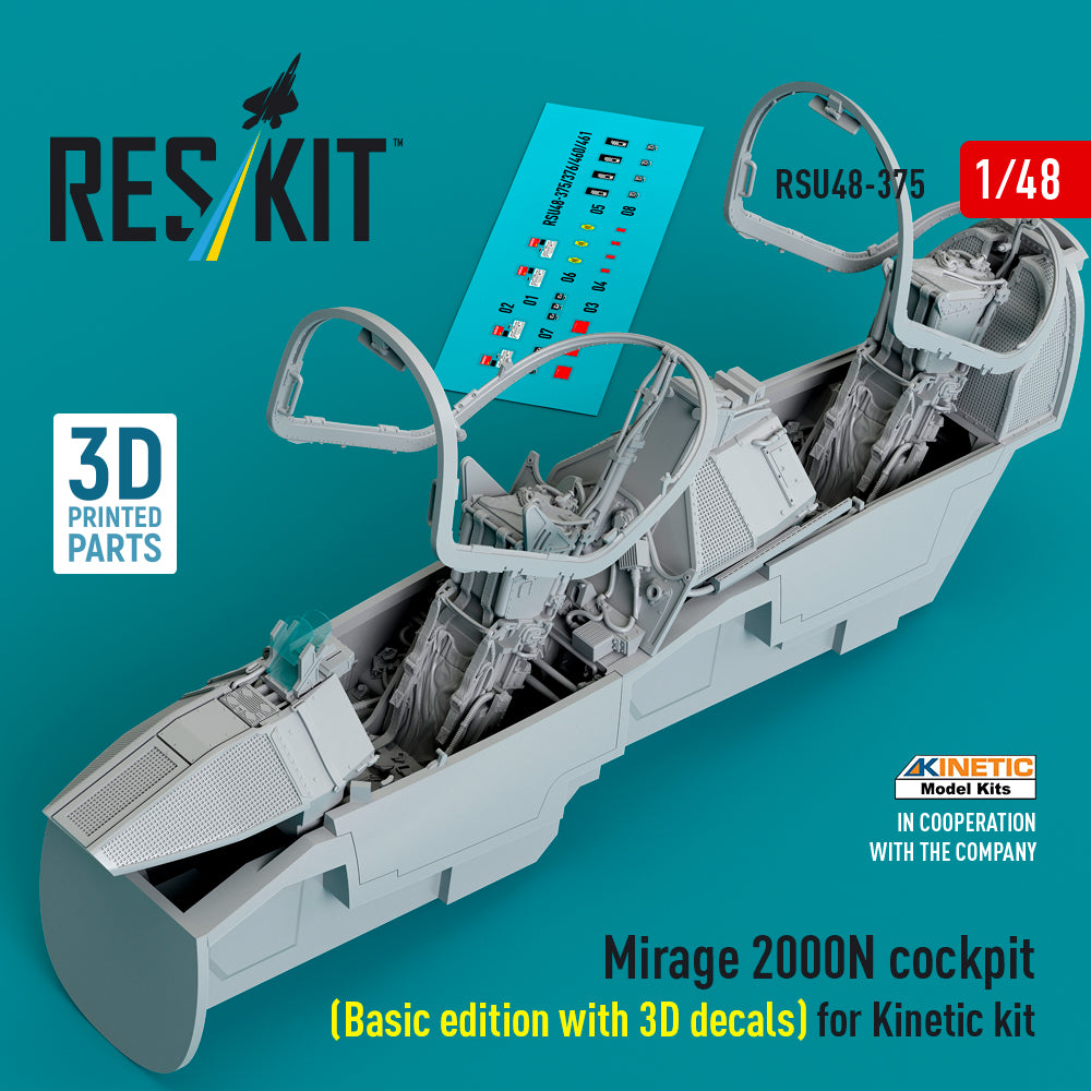 ResKit RSU48-0375 1:48 Dassault_Mirage 2000N cockpit
