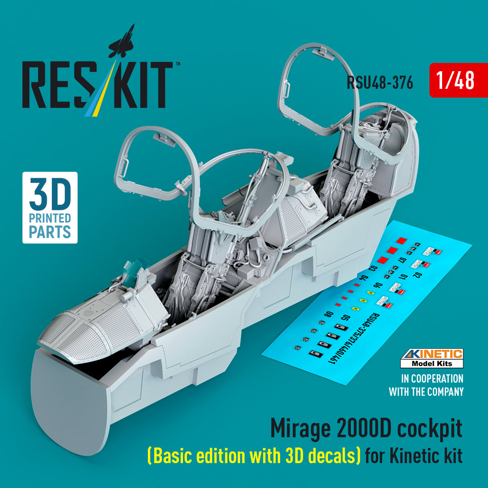 ResKit RSU48-0376 1:48 Dassault_Mirage 2000D cockpit