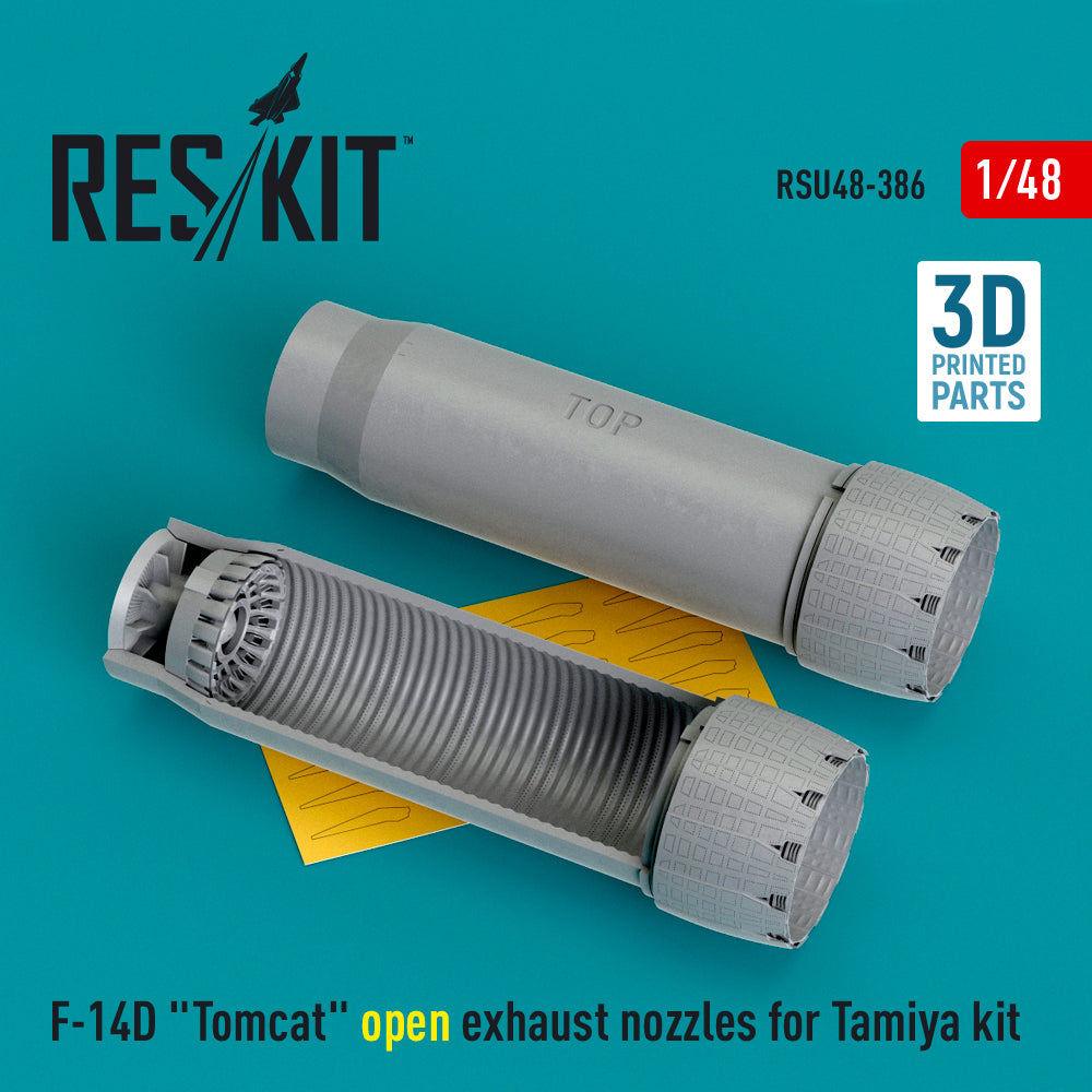 ResKit RSU48-0386 1:48 Grumman F-14D Tomcat open exhaust nozzles