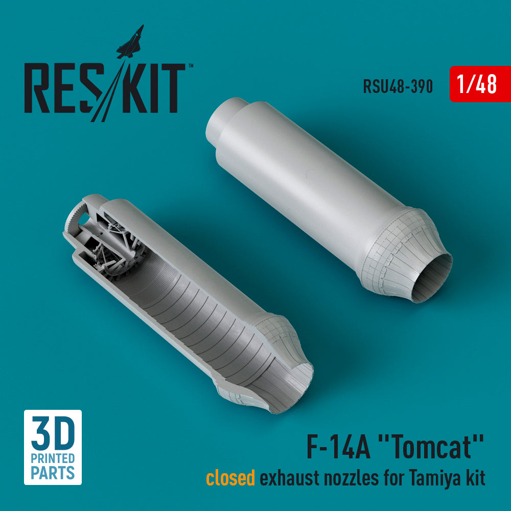 ResKit RSU48-0390 1:48 Grumman F-14A Tomcat closed exhaust nozzles