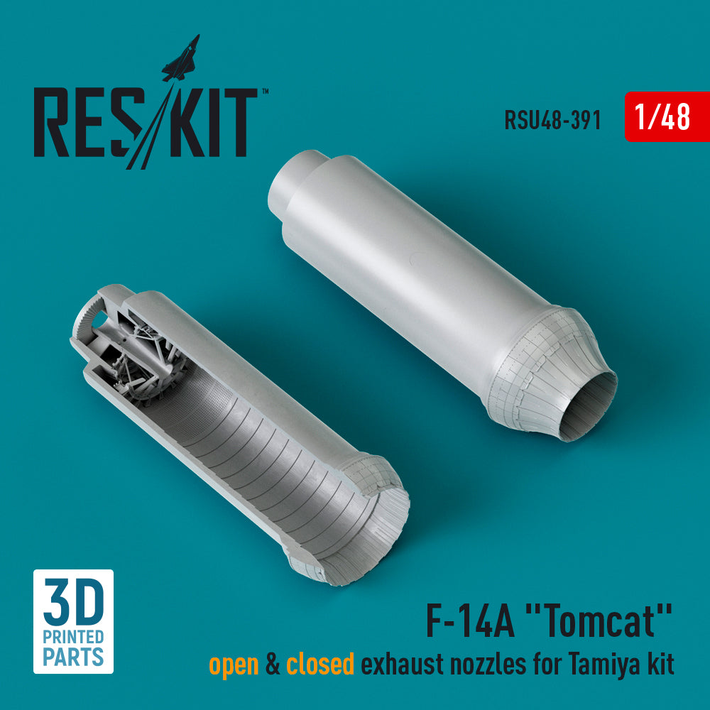 ResKit RSU48-0391 1:48 Grumman F-14A Tomcat open & closed exhaust nozzles