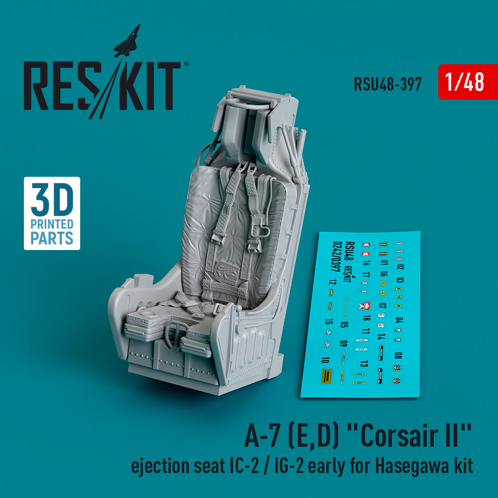 ResKit RSU48-0397 1:48 LTV A-7D/A-7E Corsair ejection seat IC-2 / IG-2 early