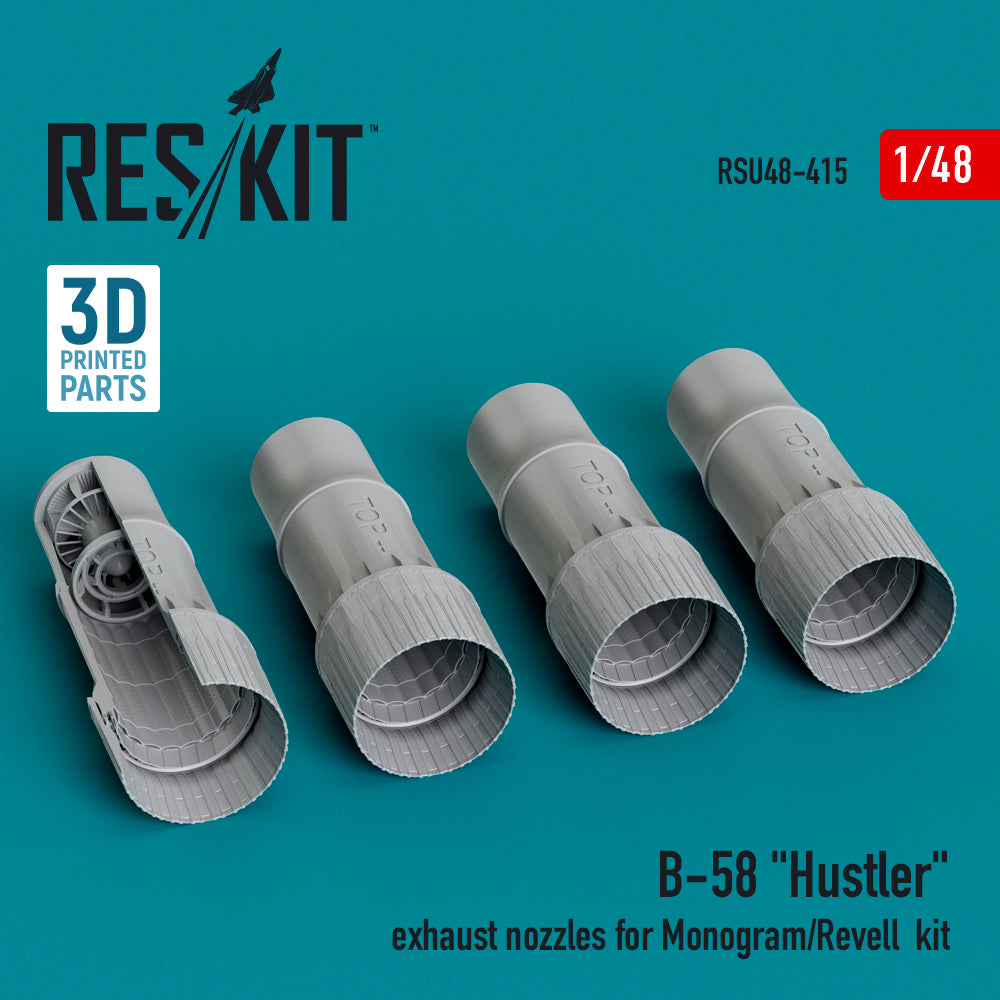 ResKit RSU48-0415 1:48 Convair B-58 Hustler exhaust nozzles