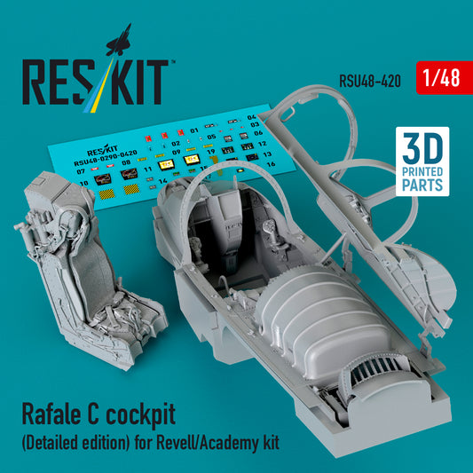 ResKit RSU48-0420 1:48 Dassault Rafale C cockpit