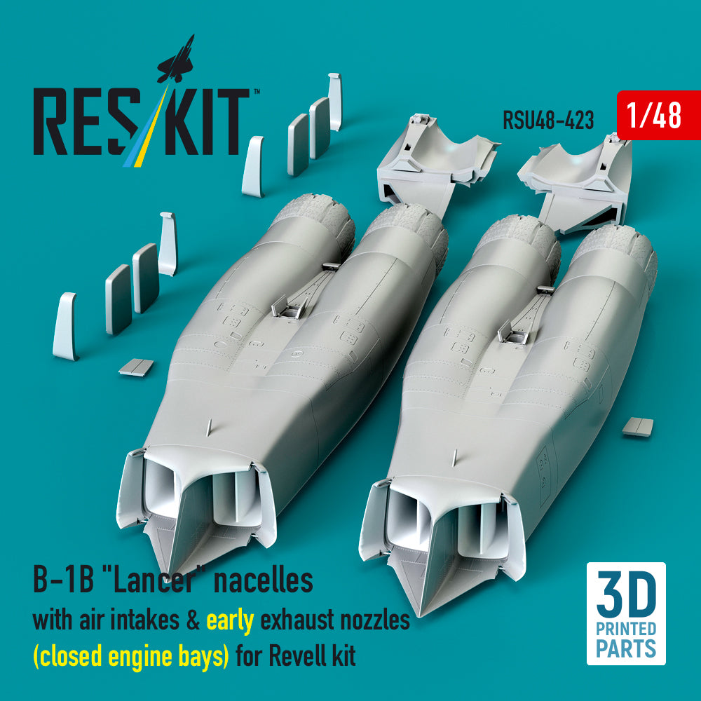 ResKit RSU48-0423 1:48 B-1B Lancer Nacelles & Early Nozzles