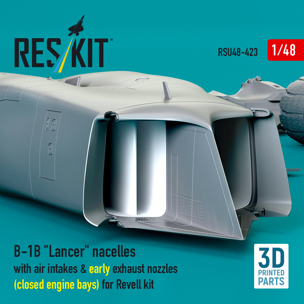 ResKit RSU48-0423 1:48 B-1B Lancer Nacelles & Early Nozzles
