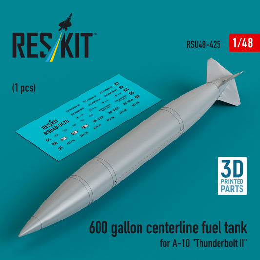 ResKit RSU48-0425 1:48 A-10 Thunderbolt II 600gal Fuel Tank