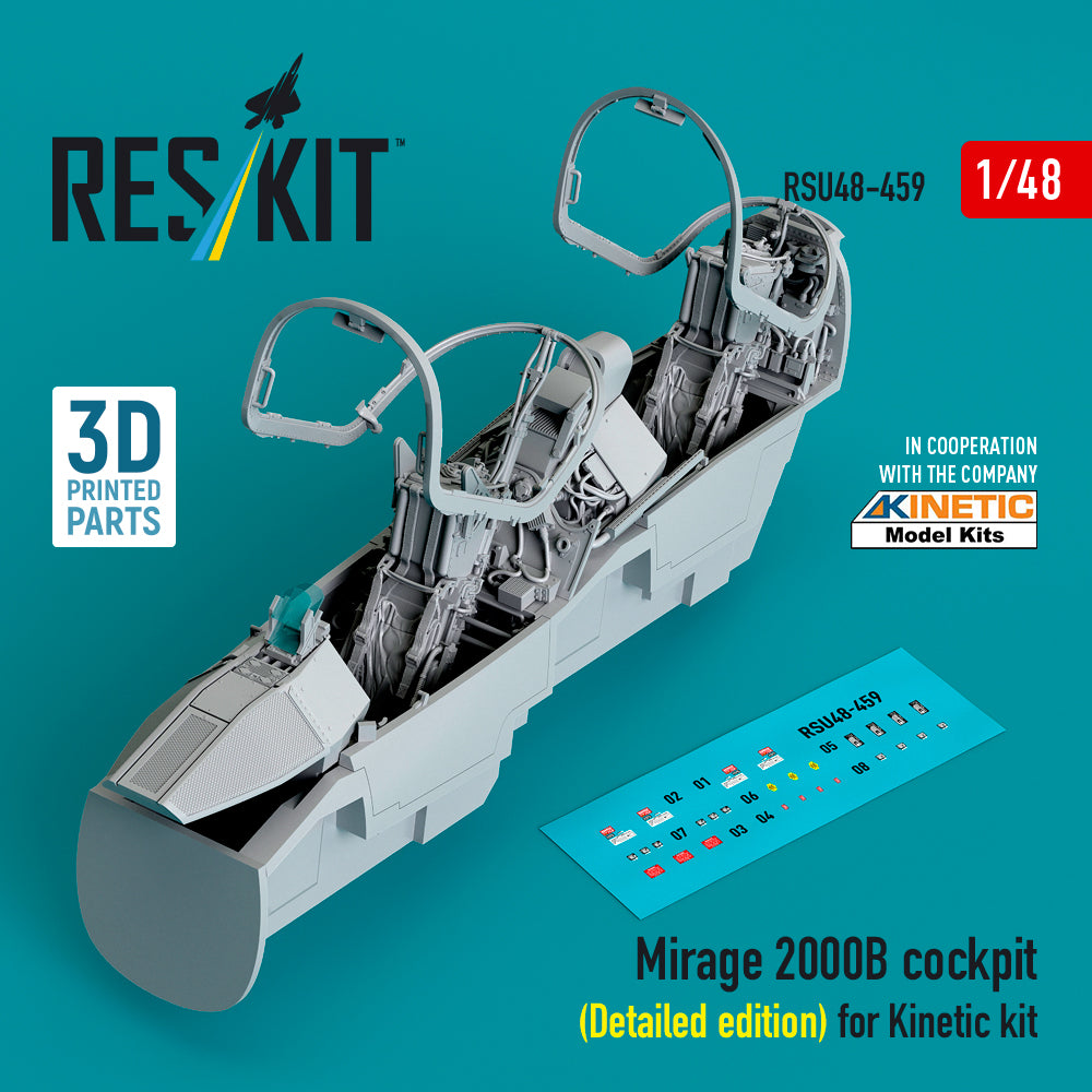 ResKit RSU48-0459 1:48 Dassault_Mirage 2000B cockpit